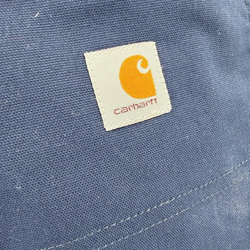 NEW Carhartt Work Pant Women 10 Short Blue Rugged Flex Canvas BN3109-W